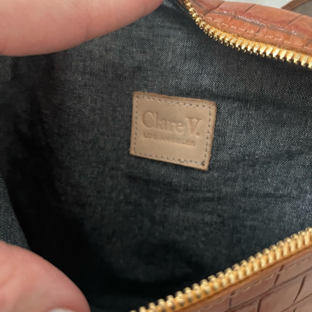 ✨CLARE V.✨Cuoio Autumn Croco Fanny Pack - Picture 7 of 12